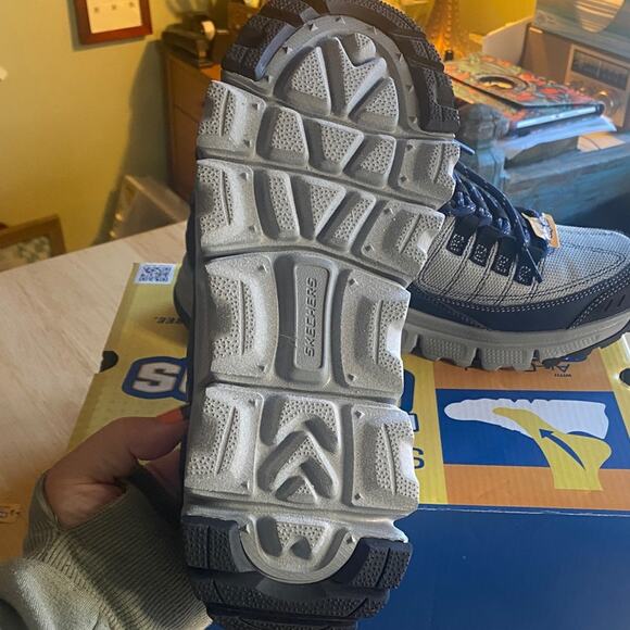 Skechers Men's Blue and Gray Slip-Ins Sneakers - Picture 6 of 11